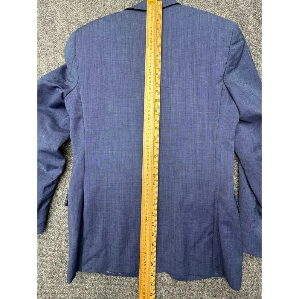 Psycho Bunny Suit Mens 30 Blue Slim Fit Jacket/Pants Dillard’s Skull Lining